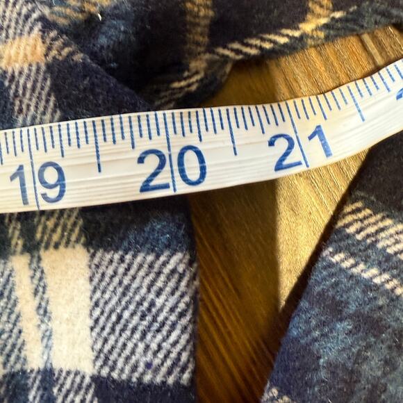 NWT Hem & Thread Button Up Plaid Shirt w/Corduroy Trim Oversized Size S - Picture 11 of 12